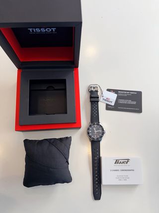 Tissot Seastar 1000 GMT Negro/Plata