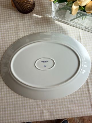 Bandeja ovalada Vista Alegre flores