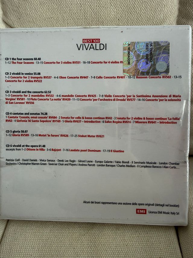 Best 100 Beethoven y Vivaldi 12 CD precintado