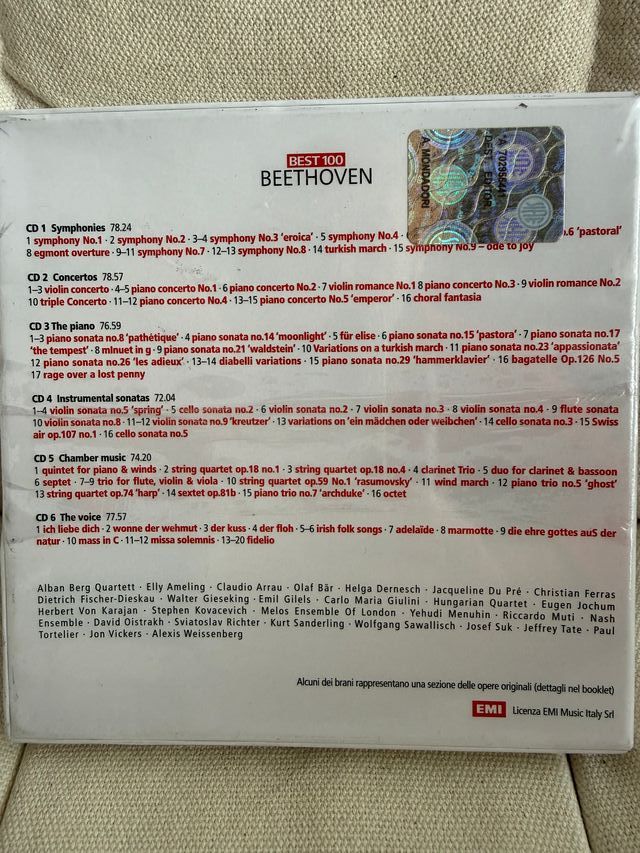 Best 100 Beethoven y Vivaldi 12 CD precintado