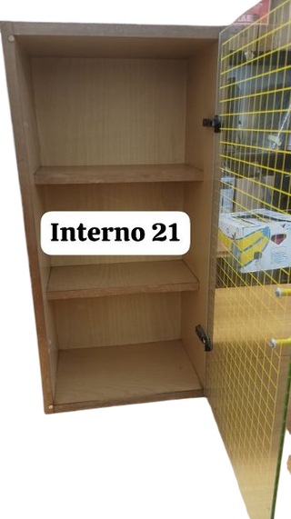 Vetrinetta in legno e vetro