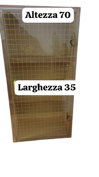 Vetrinetta in legno e vetro