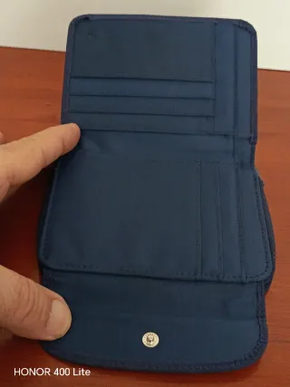 Cartera vintage azul