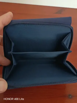 Cartera vintage azul