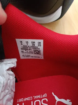 Zapatillas Puma Ferrari Negras Rojas