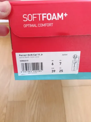 Zapatillas Puma Ferrari Negras Rojas