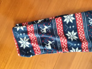 Pijama Polar Navidad Santa Claus Azul