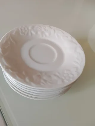 6 Tazzine caffè + 12 piattini