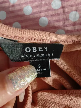 Canotta Obey donna rosa taglia m