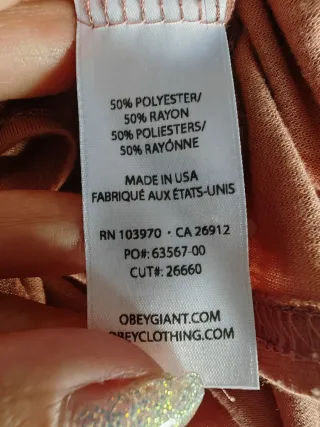 Canotta Obey donna rosa taglia m