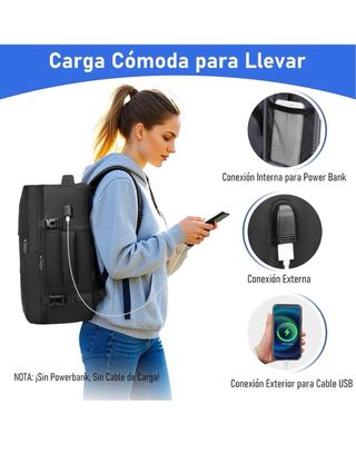 Mochila Viaje Taygeer Cabina Avión 40x30x20