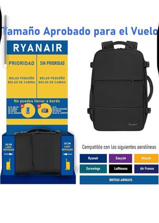 Mochila Viaje Taygeer Cabina Avión 40x30x20