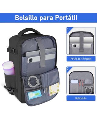 Mochila Viaje Taygeer Cabina Avión 40x30x20
