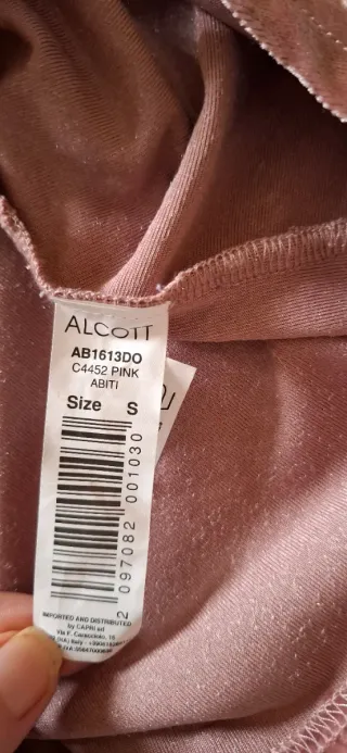 Vestito rosa antico in velluto