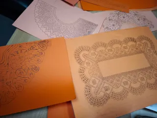 Boixets de fusta i patrons diferents mides