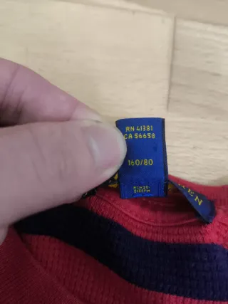 Polo Ralph Lauren Jersey Rayas Rojo y Azul