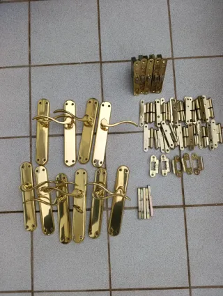 Juego Manivelas Doradas Completas