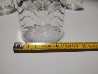 Set 5 Bicchieri Vetro Onda