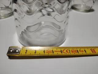 Set 5 Bicchieri Vetro Onda