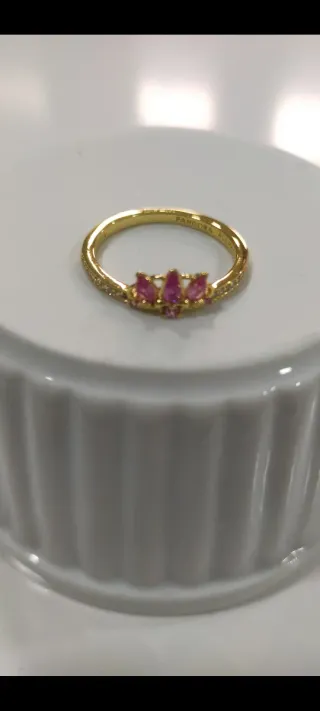 Anillo Pandora Princesa Oro Rosa y Circonitas