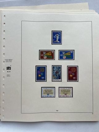 Sellos ONU New York 1951/1964 + 1967/74 Nuevos MNH