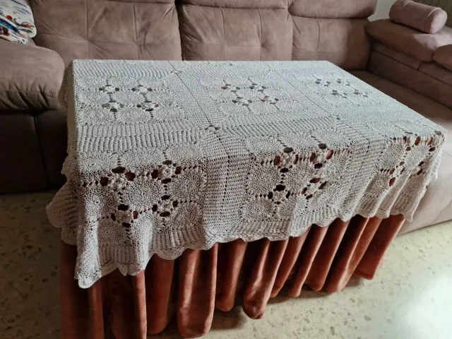Paño de crochet hecho a mano