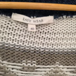 Chaqueta larga tejida talla 40 Easy wear