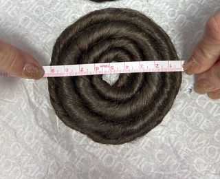 Rodete Fallera Castaño