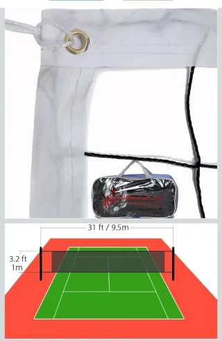 Red de voleibol nueva con funda