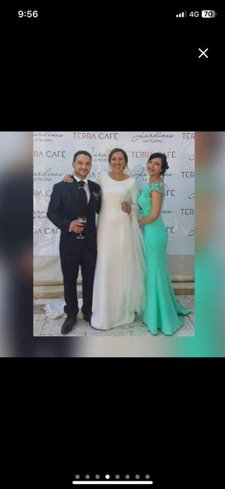 Vestido de Novia Blanco Manga Larga