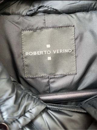 Plumífero azul metalizado