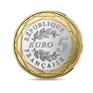 Francia 2025 moneda 5€ Animales Gato