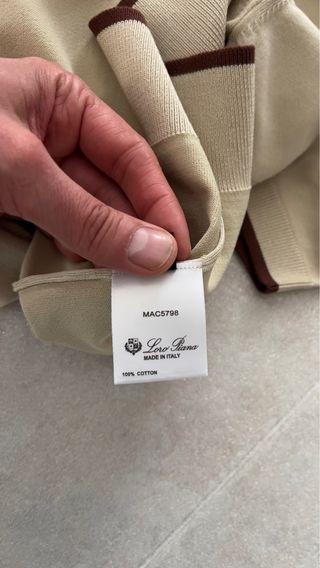 Sudadera Polo Loro Piana Talla M