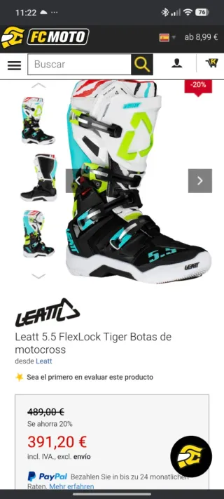 Botas Leatt 5.5 Motocross enduro