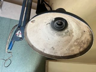 Lampada da officina vintage metallo