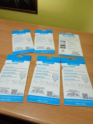 LOTTO 6 PELLICOLE VETRO TEMPERATO PER REDMI E OPPO