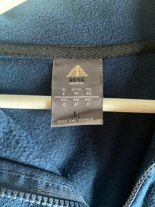 Chaleco polar BERG azul talla L