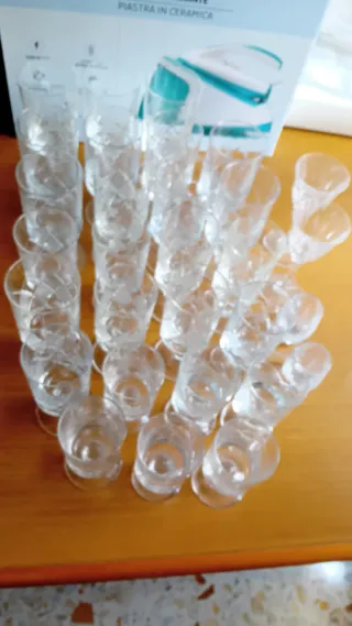 26 Calici Cristallo + 4 Bicchieri