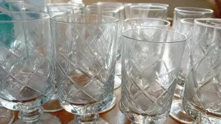 26 Calici Cristallo + 4 Bicchieri