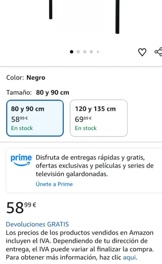 Cabecero de metal negro