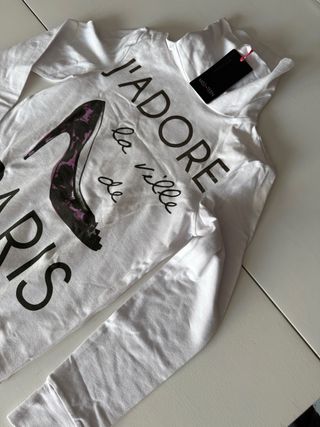 Miss Teen Maglietta Bianca Parigi Tg M