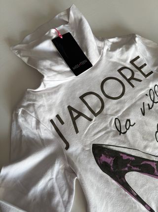 Miss Teen Maglietta Bianca Parigi Tg M