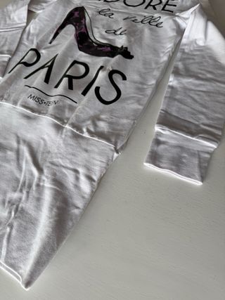 Miss Teen Maglietta Bianca Parigi Tg M