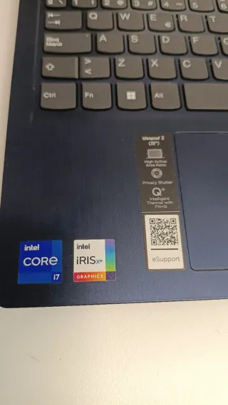 Portátil Lenovo i7 11ª Gen 8GB RAM 500GB SSD