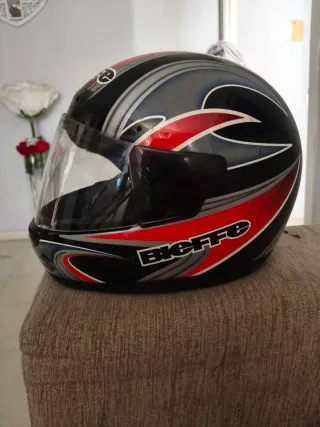 Casco Airoh Motocross Naranja y Blanco, shiro,hjc