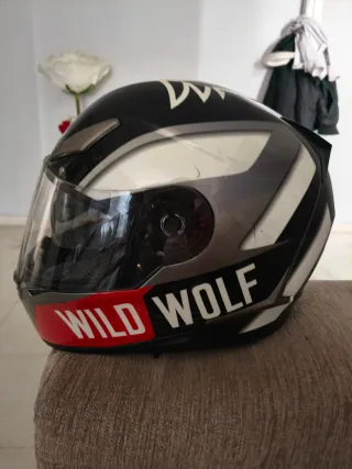 Casco Airoh Motocross Naranja y Blanco, shiro,hjc