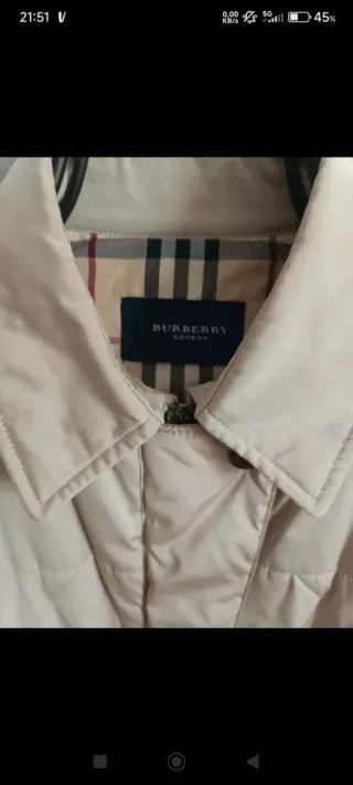 Parka Burberry Mujer Beige