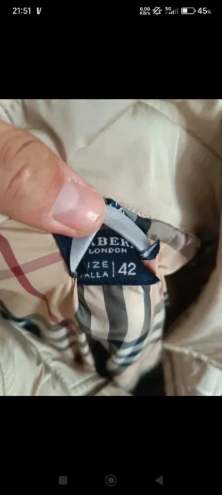 Parka Burberry Mujer Beige