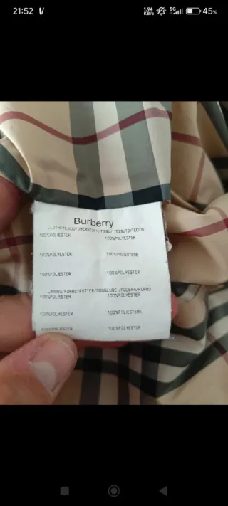 Parka Burberry Mujer Beige