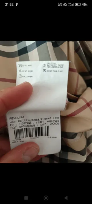 Parka Burberry Mujer Beige